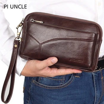 High Quality Casual Handbags For Men Genuine Leather Men Designer Zipper Money Card Wallet With Phone Pocket Women Clutch Bags
High Quality Casual Handbags For Men Genuine Leather Men Designer Zipper Money Card Wallet With Phone Pocket Women Clutch Bags