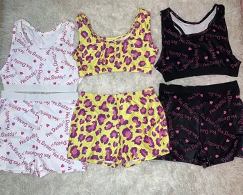 2020 New Tracksuit Skinny Woman Soft Letter Yes DADDY Print Short Tank Tops + Ladies Female Sexy Shorts Women Casual 2 PCS Sets
2020 New Tracksuit Skinny Woman Soft Letter Yes DADDY Print Short Tank Tops + Ladies Female Sexy Shorts Women Casual 2 PCS Sets