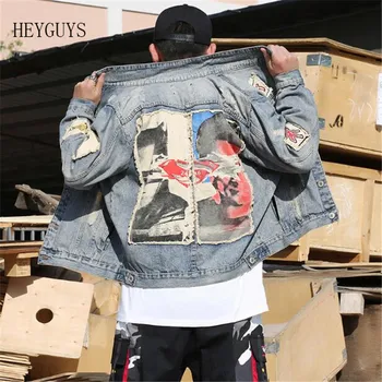 NAGRI Denim Jacket Men Hole Distressed Jeans Coat Hip Hop Patch Jacket Streetwear Outerwear 2019 Spring Autumn Tops for
NAGRI Denim Jacket Men Hole Distressed Jeans Coat Hip Hop Patch Jacket Streetwear Outerwear 2019 Spring Autumn Tops for