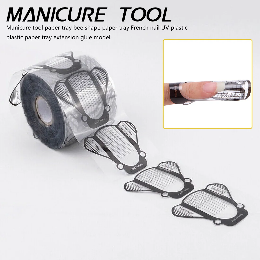 Manicure Tool Paper Tray Bee Shape PaperTray French Nail UV Plastic Plastic Paper Tray Extension Glue Model Manicure Tool Paper
Manicure Tool Paper Tray Bee Shape PaperTray French Nail UV Plastic Plastic Paper Tray Extension Glue Model Manicure Tool Paper