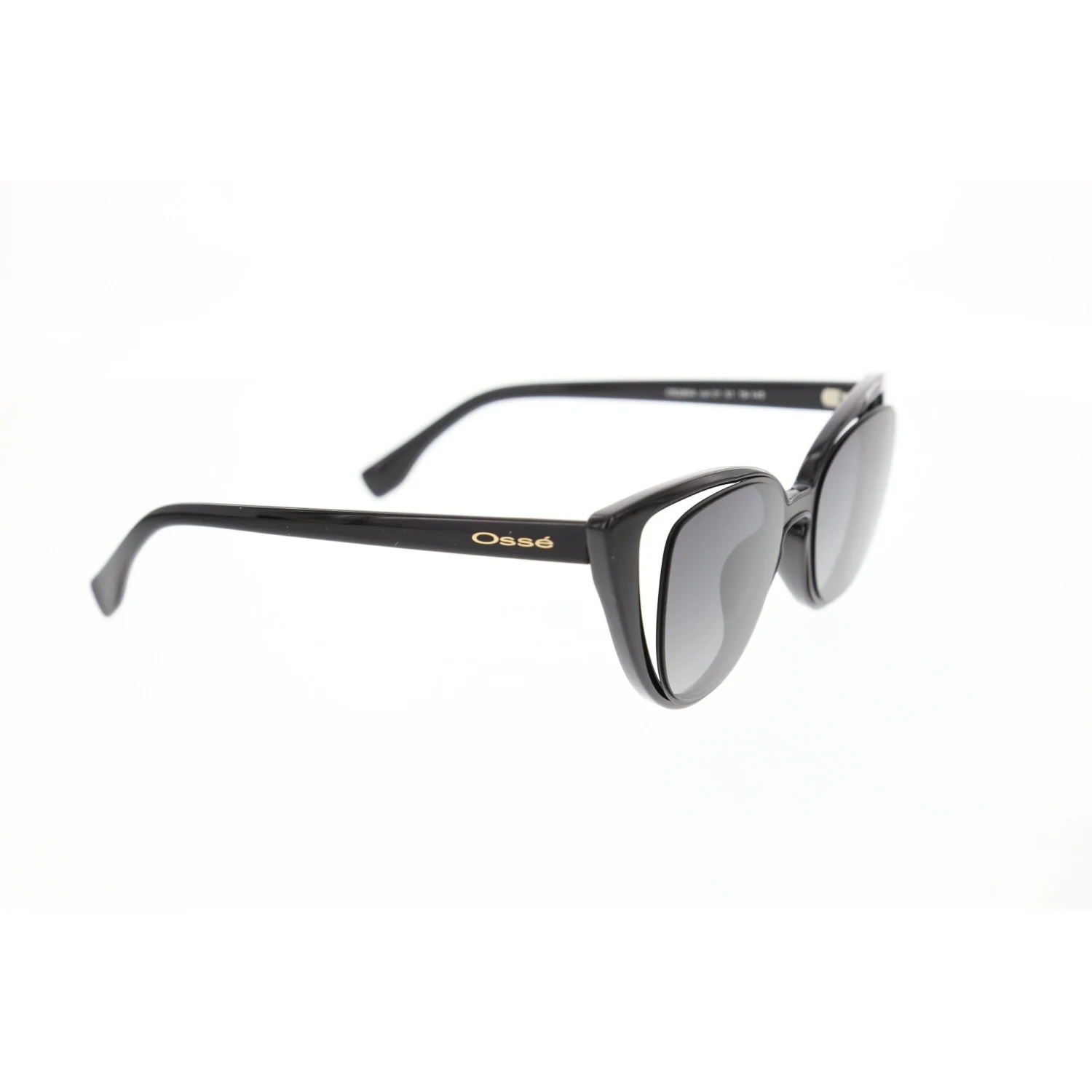 Women's sunglasses os 2804 01 bone black organic butterfly cat eye 51-19-145 osse