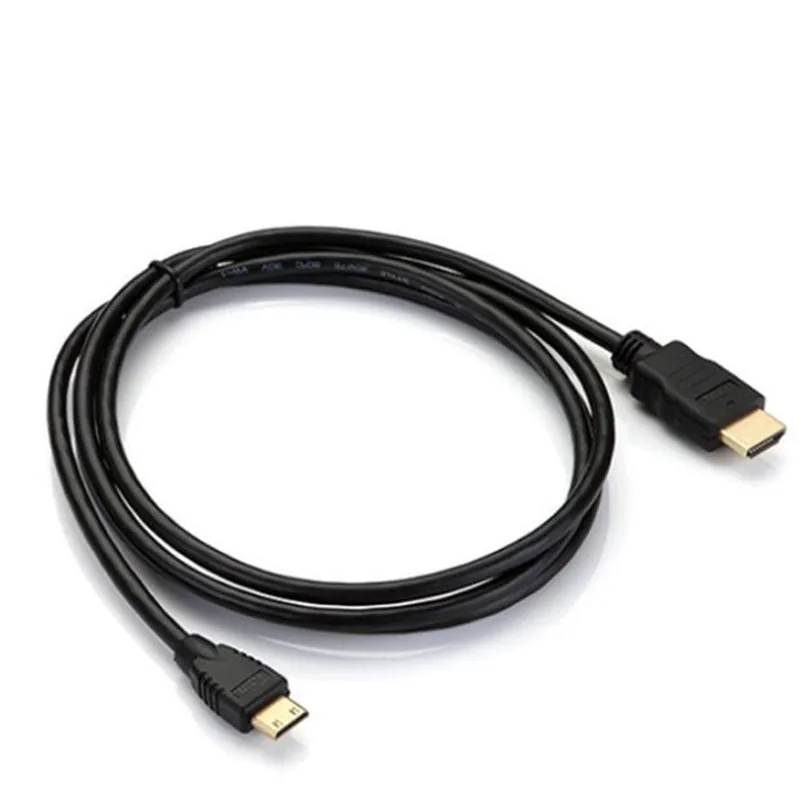 Mini HDMI to HDMI Cable 1080p 3D High Speed Adapter Gold Plated Plug for camera monitor projector notebook TV 1m/1.5m/2M/3M/5M