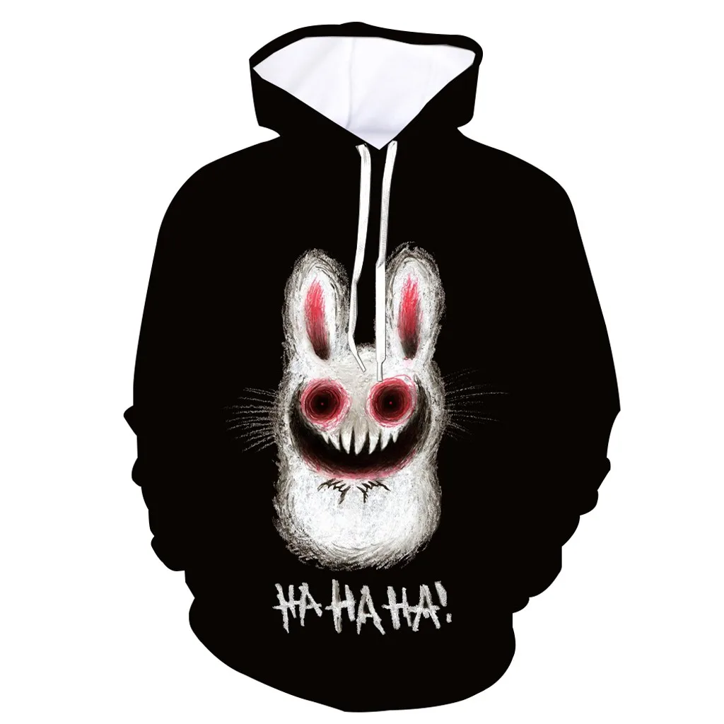 Scary Halloween Men Anime Hoodie Winter Tops Horror Rabbit 3d Print Hip Hop Black Men Hooded Sweatshirt Pullovers Clothing
Scary Halloween Men Anime Hoodie Winter Tops Horror Rabbit 3d Print Hip Hop Black Men Hooded Sweatshirt Pullovers Clothing