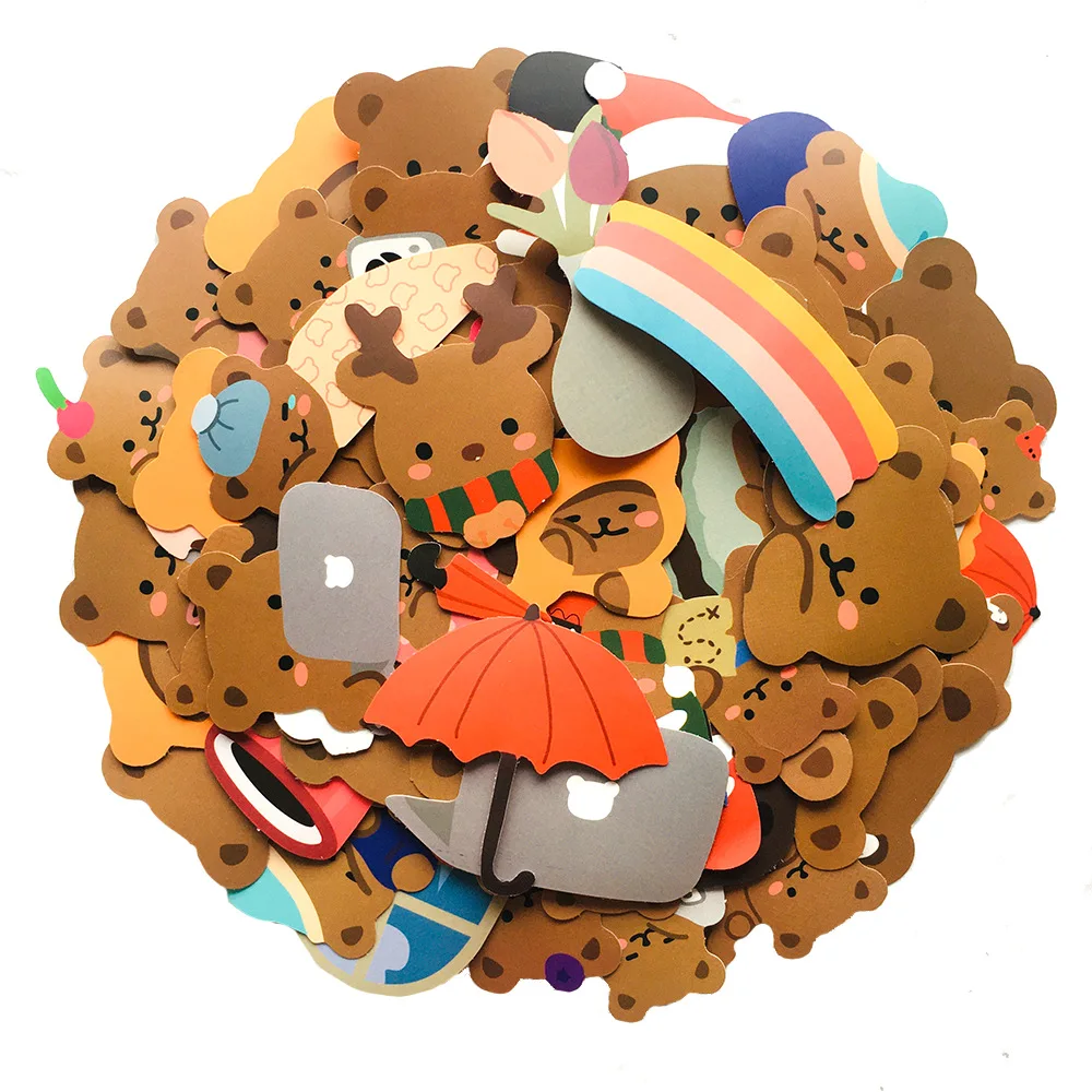 60pcs/pack Cute Lazy Bear Stickers Scrapbooking Decorative Sticker Korean Diy Diary Album Stick Label Kawaii Stationery
60pcs/pack Cute Lazy Bear Stickers Scrapbooking Decorative Sticker Korean Diy Diary Album Stick Label Kawaii Stationery