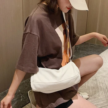 Women Canvas Shoulder Bag Canvas Cloth Fabric Handbag Solid Casual Tote Ladies Eco Shopping Bags College Students Bag
Women Canvas Shoulder Bag Canvas Cloth Fabric Handbag Solid Casual Tote Ladies Eco Shopping Bags College Students Bag