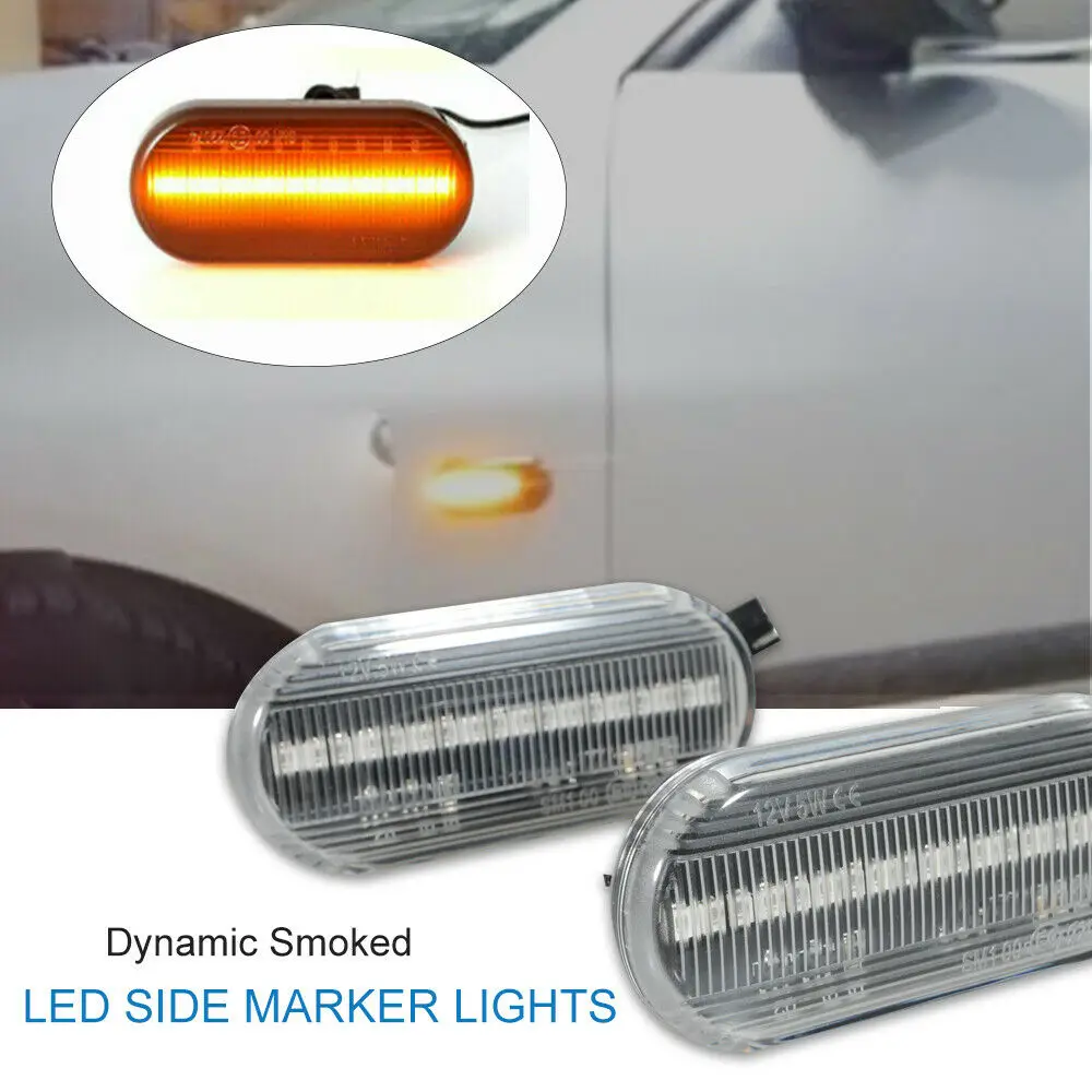 Pair Car LED Yellow Turn Signal Light Sequential Blinker Light Dynamic Side Marker Lamp Strobe Lamp Car Accessories For VW GOLF
Pair Car LED Yellow Turn Signal Light Sequential Blinker Light Dynamic Side Marker Lamp Strobe Lamp Car Accessories For VW GOLF