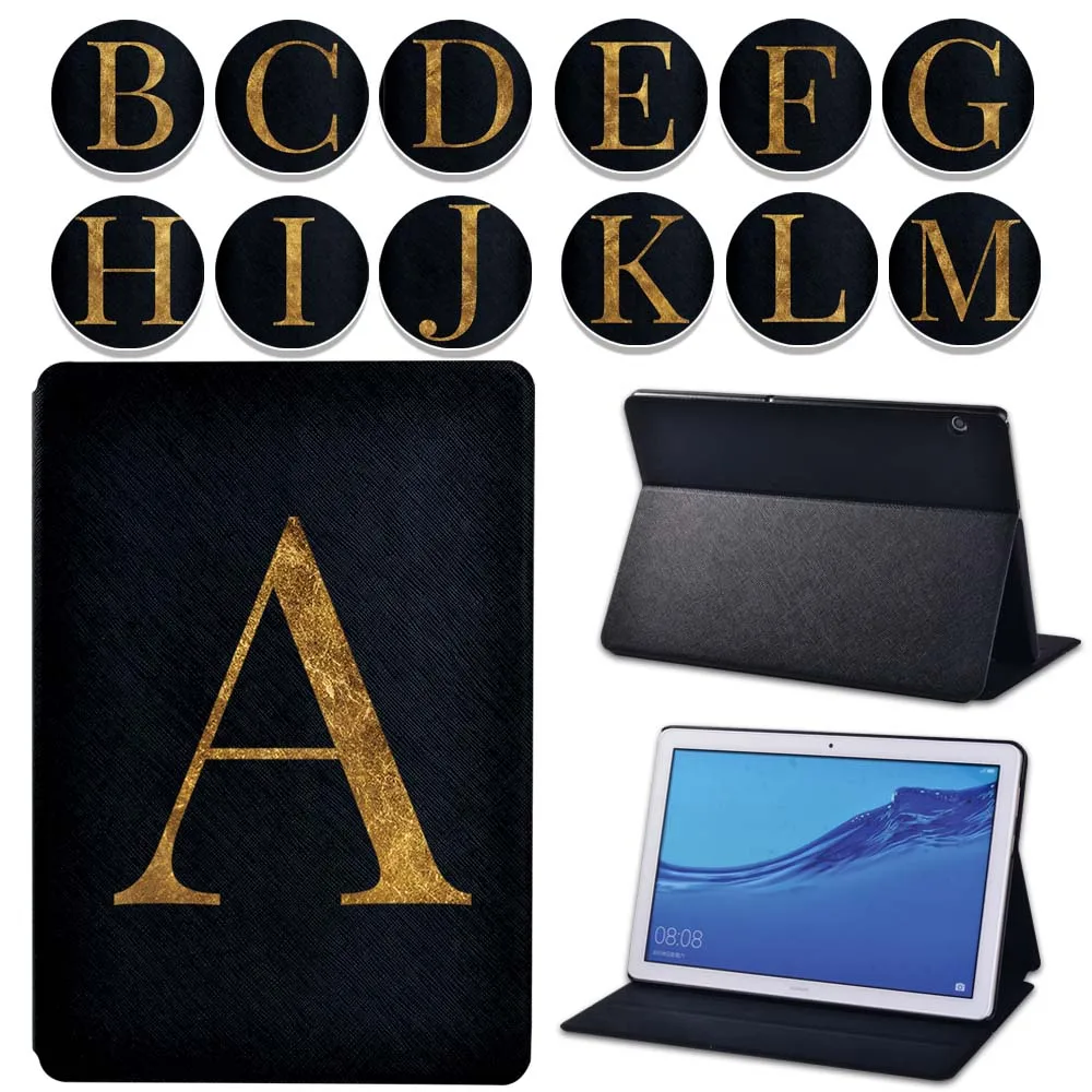 Initial 26 Letters Leather Flip Stand Tablet Cover Case for Huawei MediaPad T5 10/MediaPad T3 10 9.6/MediaPad T3 8.0 + Stlyus
Initial 26 Letters Leather Flip Stand Tablet Cover Case for Huawei MediaPad T5 10/MediaPad T3 10 9.6/MediaPad T3 8.0 + Stlyus