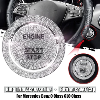 Car engine start stop Ignition One-Button Cover and Ring Trim Accessories For Mercedes for Benz C Class W205 GLC Class 1piece
Car engine start stop Ignition One-Button Cover and Ring Trim Accessories For Mercedes for Benz C Class W205 GLC Class 1piece