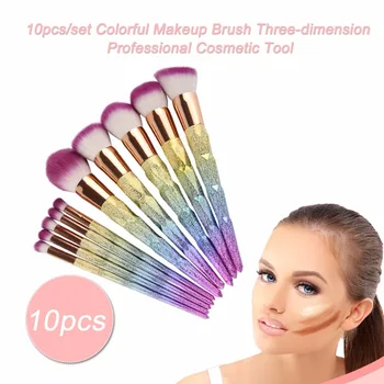 10pcs/set Professional Makeup Brush Three-dimension Powder Blusher Eyeshadow Eyeliner Eyebrow Lip Brush Colorful
10pcs/set Professional Makeup Brush Three-dimension Powder Blusher Eyeshadow Eyeliner Eyebrow Lip Brush Colorful