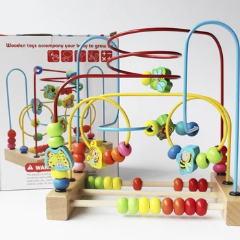 Montessori Math Educational Toys Baby Learn Counting Abacus insects Threading Wooden Beads Game Multi-function Toys For Children 
Montessori Math Educational Toys Baby Learn Counting Abacus insects Threading Wooden Beads Game Multi-function Toys For Children