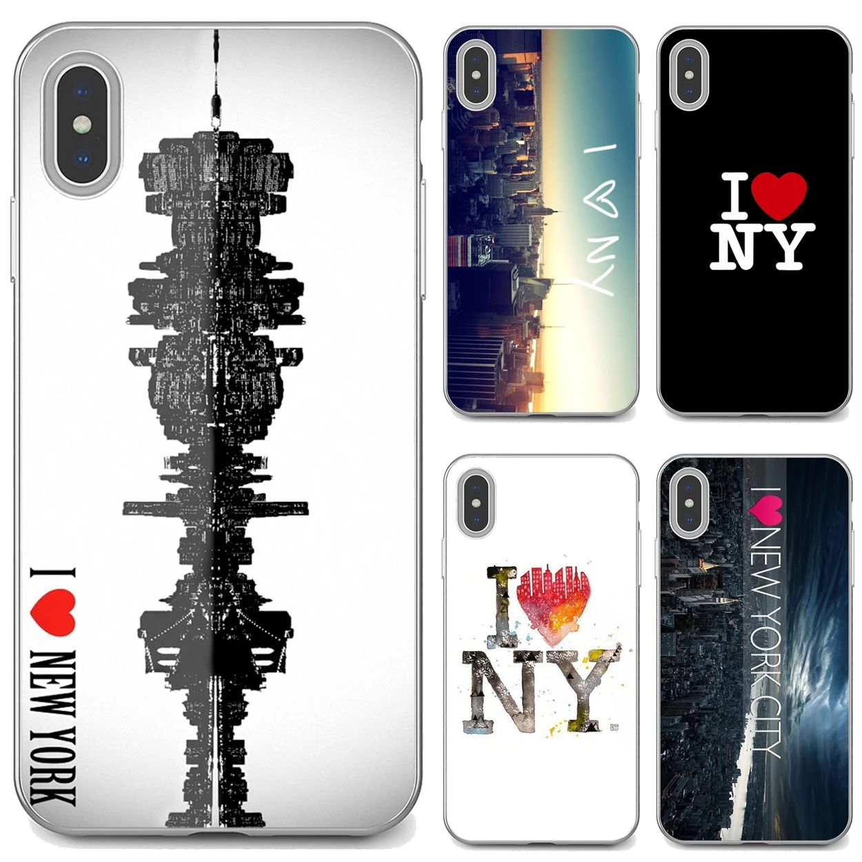 Фото Мягкий чехол I-Heart-NY-City для Xiaomi Redmi 2 S2 3 3S 4 4A 5 5A 6 6A 7A 9 9T 9C 9A Pro Pocophone F1 | Мобильные