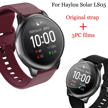 3pcs Premium Tempered Glass HD films For Haylou Solar LS05 Smartwatch Screen Protector with Original strap for Haylou Solar
3pcs Premium Tempered Glass HD films For Haylou Solar LS05 Smartwatch Screen Protector with Original strap for Haylou Solar