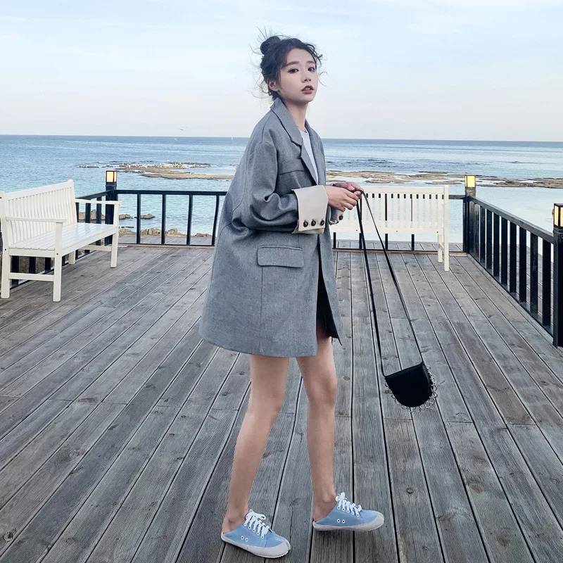 Main Push 2019 New Style Spring And Autumn Suit Korean-style Casual Loose Retro Online Celebrity CHIC Small Suit Coat Women's Fa
Main Push 2019 New Style Spring And Autumn Suit Korean-style Casual Loose Retro Online Celebrity CHIC Small Suit Coat Women's Fa