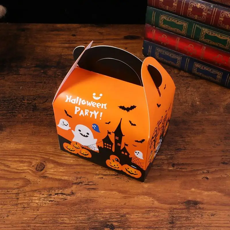 candy bags pumpkin pattern portable creative cookie packing