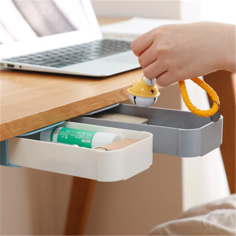Plastic Desk Organizer Hidden Table Under Paste Pen Stationery Storage Box Case Desk Drawer Divider Stationery Sticky Decal
Plastic Desk Organizer Hidden Table Under Paste Pen Stationery Storage Box Case Desk Drawer Divider Stationery Sticky Decal