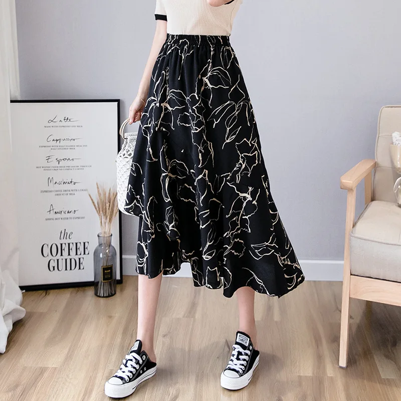 2019 New Style Korean-style Mid-length Printed Best Friend Chiffon Women's CHIC Slimming Irregular Flounced Skirt
2019 New Style Korean-style Mid-length Printed Best Friend Chiffon Women's CHIC Slimming Irregular Flounced Skirt