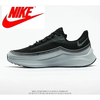 Original Nike Air Zoom Winflo 6 Shield Nike mesh comfortable training running shoes men's size 40-44 Green black hook BQ3190 001
Original Nike Air Zoom Winflo 6 Shield Nike mesh comfortable training running shoes men's size 40-44 Green black hook BQ3190 001