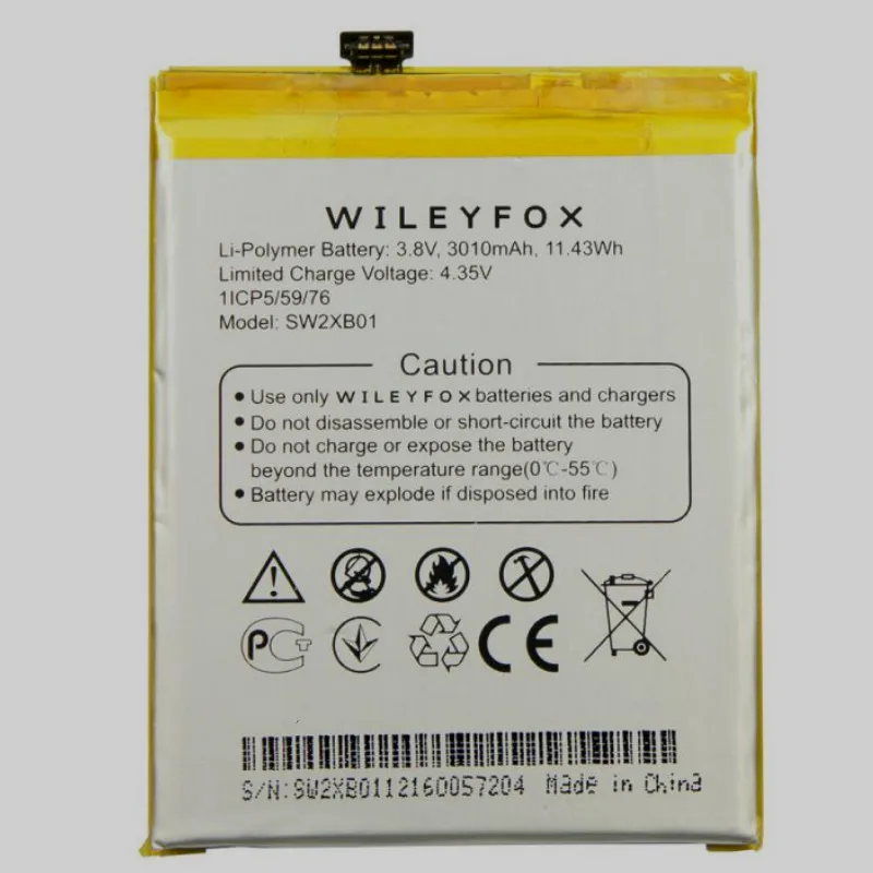 Аккумулятор 3010 мАч для Wileyfox Swift 2X/2 X/SW2XB01 мобильный телефон Battery | Мобильные
