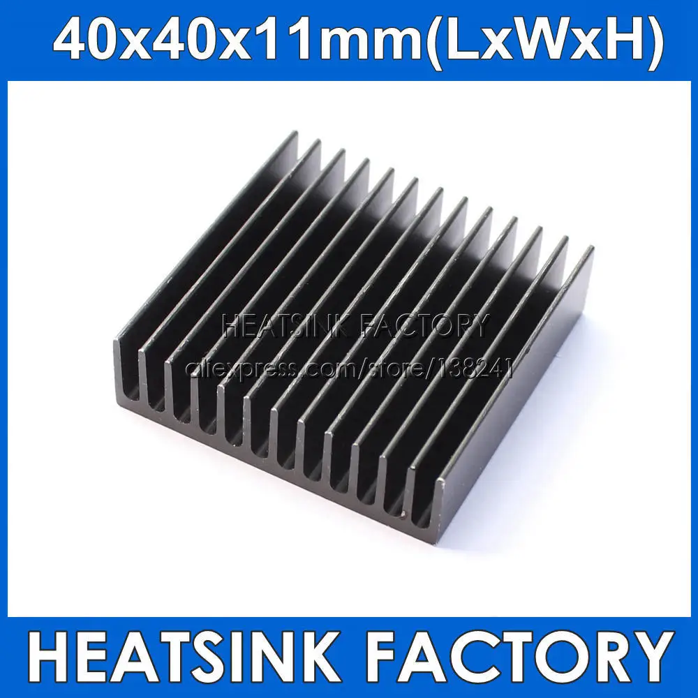 

Radiator Aluminum Heatsink 40mm x 40mm x 11mm Heat sink Extruded Profile Heat Dissipation For Cooling