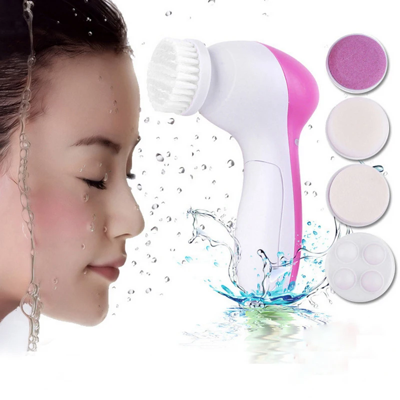 5 In 1 Electric Facial Cleanser Wash Face Cleaning Machine Skin Pore Cleaner Body Cleansing Massage Mini Beauty Massager Brush
5 In 1 Electric Facial Cleanser Wash Face Cleaning Machine Skin Pore Cleaner Body Cleansing Massage Mini Beauty Massager Brush