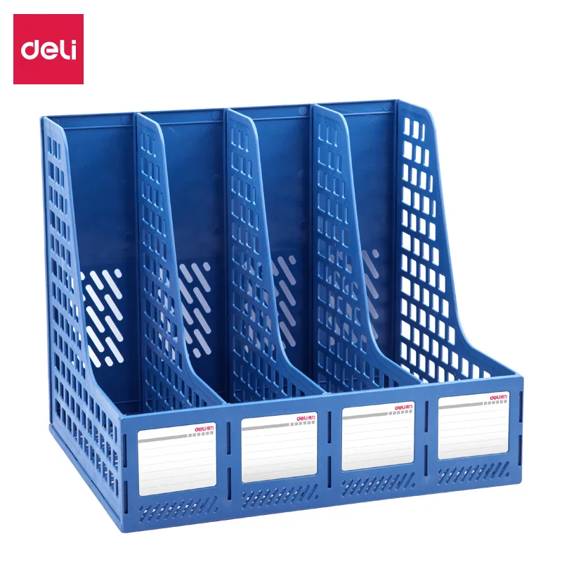 Deli File Management Rack 33777 Quadruple File Box Information Rack File Column File Rack Office Supplies Wholesale