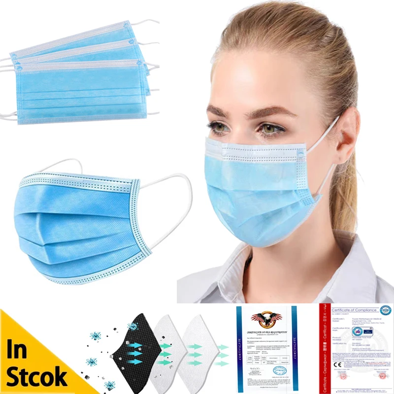 Anti Pollution Mask PM2.5 Disposable Protective Virus Face Mask 3 Layer 50 Pcs Proof Flu Mouth Masks
Anti Pollution Mask PM2.5 Disposable Protective Virus Face Mask 3 Layer 50 Pcs Proof Flu Mouth Masks