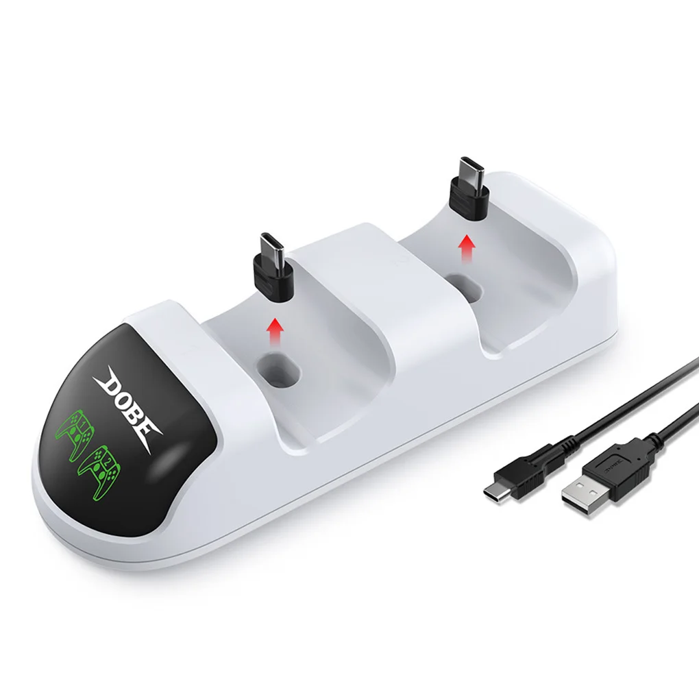 Game Controller Dual Charger Plastic Charging Station LED Charging Dock Replacement for PS5
Game Controller Dual Charger Plastic Charging Station LED Charging Dock Replacement for PS5