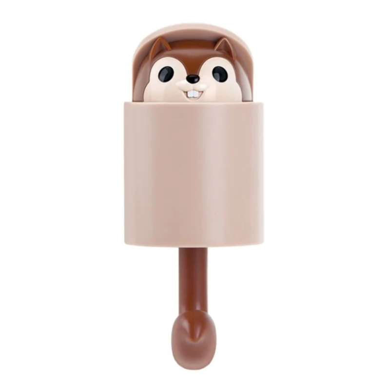 Practical Wall Mounted Adhesive Plastic Cartoon Squirrel Decorative Hooks Coat Hanger Hat Rack Key Sundries Organizer
Practical Wall Mounted Adhesive Plastic Cartoon Squirrel Decorative Hooks Coat Hanger Hat Rack Key Sundries Organizer