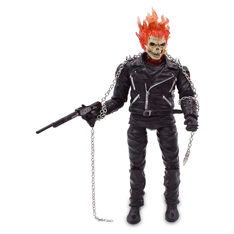 

Marvel Ghost Rider Johnny Blaze PVC Action Figure Movable Collectible Model Toy Christmas Gift For Children