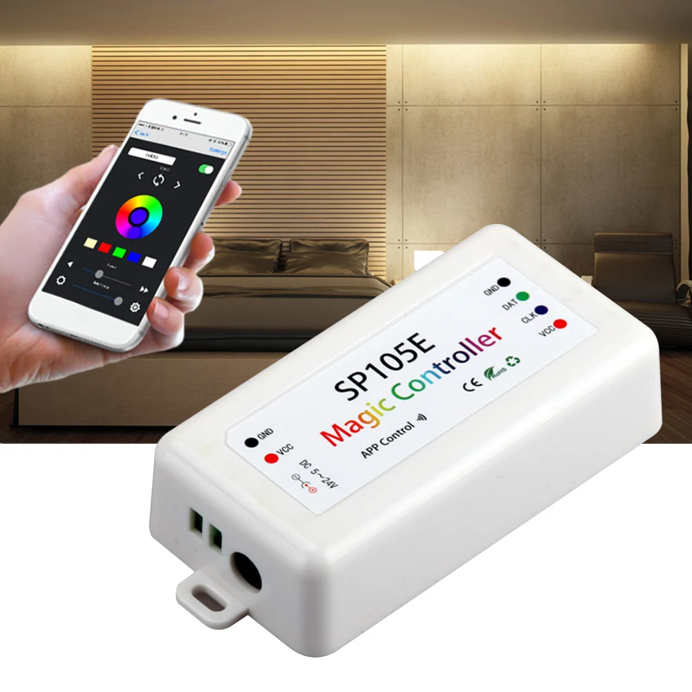 Practical APP Automatic Storage Home Mobile Phone RGB Adjustable Controller For LED Strip Smart WIFI Bluetooth Change Color
Practical APP Automatic Storage Home Mobile Phone RGB Adjustable Controller For LED Strip Smart WIFI Bluetooth Change Color