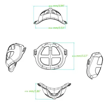 5Pcs Lipstick Protection Cool Breathable Mask Bracket Enhance Breathing Bracket Q1QA
5Pcs Lipstick Protection Cool Breathable Mask Bracket Enhance Breathing Bracket Q1QA