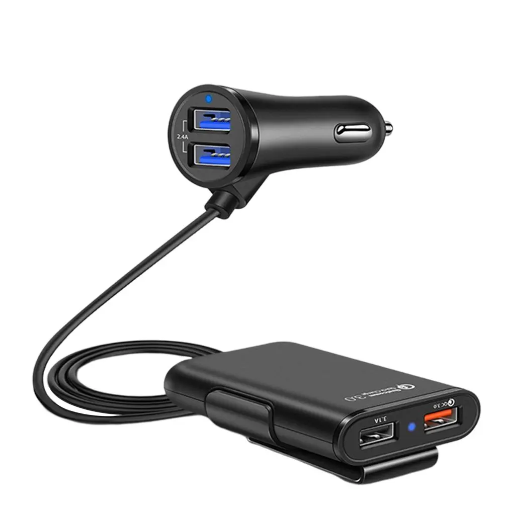 Car One For 4 Port Usb Mobile Phone Charger Pc Fireproof Qc3.0 Fast Charge Car Front And Rear Back Clip Usb Car Charger
Car One For 4 Port Usb Mobile Phone Charger Pc Fireproof Qc3.0 Fast Charge Car Front And Rear Back Clip Usb Car Charger