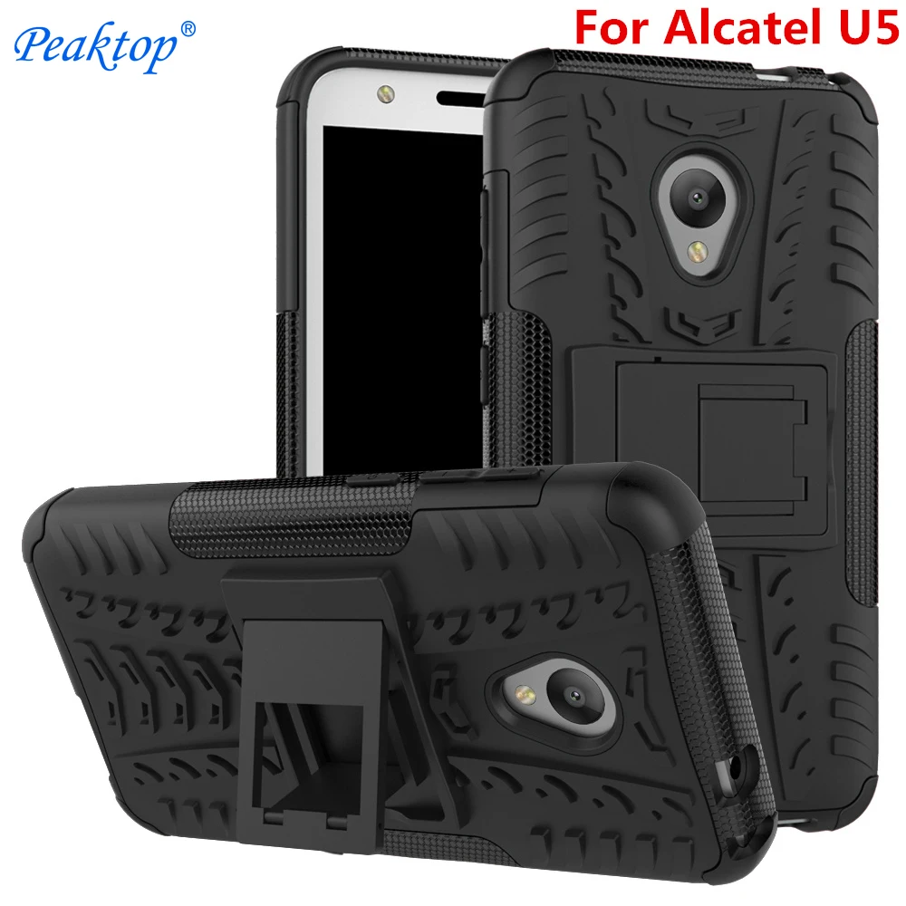 Чехол для Alcatel U5 4G двойная Броня 5 0 дюйма из ТПУ и поликарбоната со стандартной