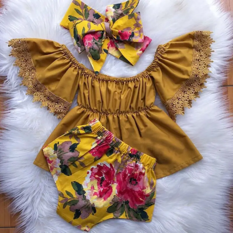 Pudcoco 2019 Brand New Style Newborn Baby Girls Clothes Off-Shoulder Lace Tops+Floral Shorts 3PCS Outfit
Pudcoco 2019 Brand New Style Newborn Baby Girls Clothes Off-Shoulder Lace Tops+Floral Shorts 3PCS Outfit