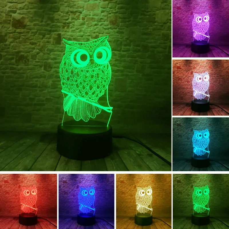3D owl projection pattern USB touch colorful night light moon bear projection pattern USB touch Christmas tree Creative lamp
3D owl projection pattern USB touch colorful night light moon bear projection pattern USB touch Christmas tree Creative lamp