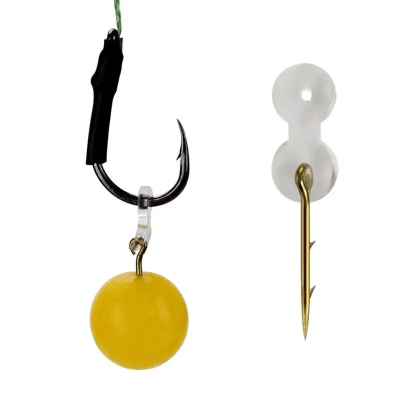 12pcs/set Carp Fish Bait Corn Holder Hook Pin with Rubber Ring Fishing Tackle Accessory Straight Hard | Спорт и развлечения