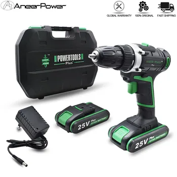 25V Plus Cordless Drill Electric Drill Electric 2 Batteries Mini Screwdriver Power Tools Drilling Tighten and Loosen The Unscrew
25V Plus Cordless Drill Electric Drill Electric 2 Batteries Mini Screwdriver Power Tools Drilling Tighten and Loosen The Unscrew