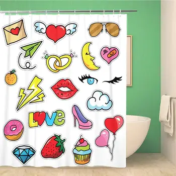 Bathroom Shower Curtain Modern Cute 80S 90S Retro Girl Power Cartoon Suitable 72x72 inches Waterproof Bath Curtain Set with
Bathroom Shower Curtain Modern Cute 80S 90S Retro Girl Power Cartoon Suitable 72x72 inches Waterproof Bath Curtain Set with