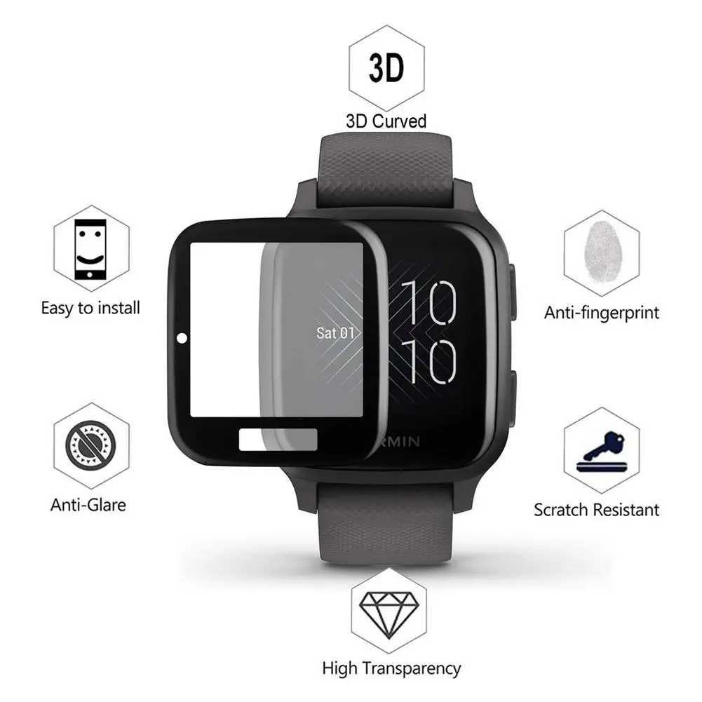 Screen Protective Film For Garmin Venu Sq Smart Watch Anti-scratch Full Cover Screen Protector Ultra-thin Soft Film Accessories
Screen Protective Film For Garmin Venu Sq Smart Watch Anti-scratch Full Cover Screen Protector Ultra-thin Soft Film Accessories