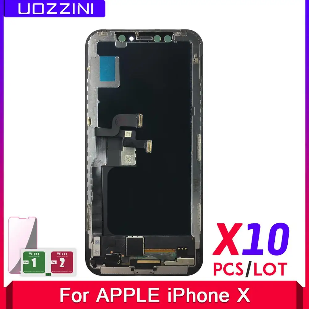 10 Pcs/Lot 5.8" Lcds For iPhone X NEW 1:1 Perfectly Super TFT LCD Display Touch Screen Digitizer Assembly Replacement
10 Pcs/Lot 5.8" Lcds For iPhone X NEW 1:1 Perfectly Super TFT LCD Display Touch Screen Digitizer Assembly Replacement
