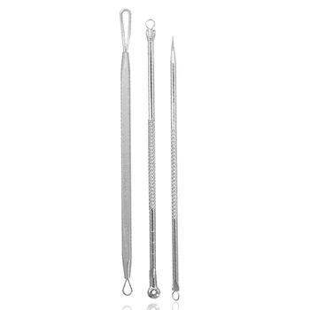 3pcs/lot Stainless Acne Removal Needles Blackhead Comedone Acne Pimple Blemish Extractor Remover Needle Face Care Cleanser Tool
3pcs/lot Stainless Acne Removal Needles Blackhead Comedone Acne Pimple Blemish Extractor Remover Needle Face Care Cleanser Tool