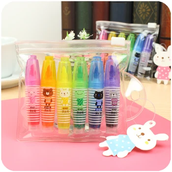 6pcs Cute Mini Color Stationery Highlighter Pens Cartoon Bear Cat Rabbit Marker Liner Kids Gift Office School Art Supplies H6975
6pcs Cute Mini Color Stationery Highlighter Pens Cartoon Bear Cat Rabbit Marker Liner Kids Gift Office School Art Supplies H6975
