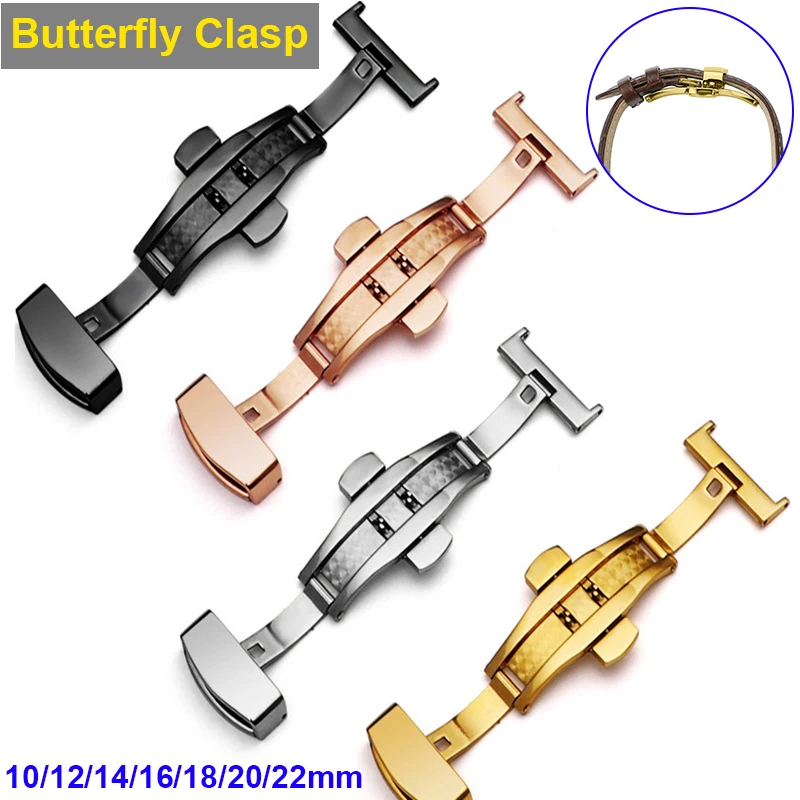Luxury Stainless Steel Butterfly Clasp for Watch Watch Band Replacement Strap Clasp 10mm-22mm Watchband Belt Butterfly Clasp D30
Luxury Stainless Steel Butterfly Clasp for Watch Watch Band Replacement Strap Clasp 10mm-22mm Watchband Belt Butterfly Clasp D30