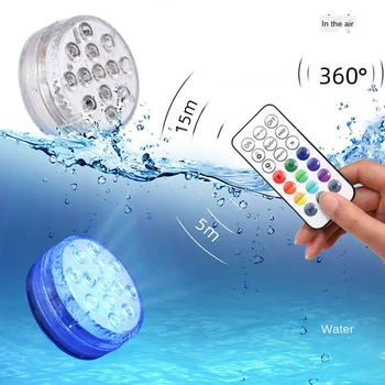 13 Led Remote Controlled RGB Submersible Light with Magnet Suction Cup Underwater Night Lamp Outdoor Vase Party Decoration
13 Led Remote Controlled RGB Submersible Light with Magnet Suction Cup Underwater Night Lamp Outdoor Vase Party Decoration
