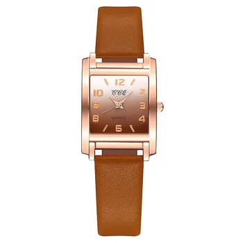 Ccq Sleek malist Geometric Square Gradient Matte Leather Ladies Quartz Watch Fashion Ladies Wrist Watch Reloj Mujer
Ccq Sleek malist Geometric Square Gradient Matte Leather Ladies Quartz Watch Fashion Ladies Wrist Watch Reloj Mujer