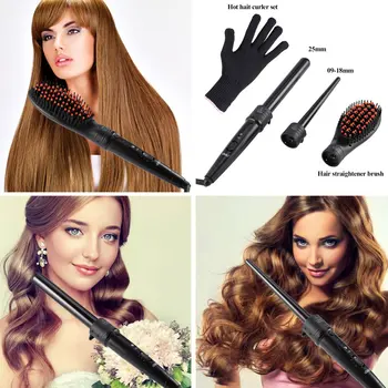 LCD Tourmaline Ceramic Curling Bar Electric LCD Hair Curler Ceramic Iron Tube LED Display Curling Rod Curly Hair Artifact 
LCD Tourmaline Ceramic Curling Bar Electric LCD Hair Curler Ceramic Iron Tube LED Display Curling Rod Curly Hair Artifact