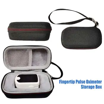 

In-stock Fingertip Pulse Oximeter Storage Box Hard Durable Blood Oxygen Saturation Monitor Carrying Case Bag Organizer EVA