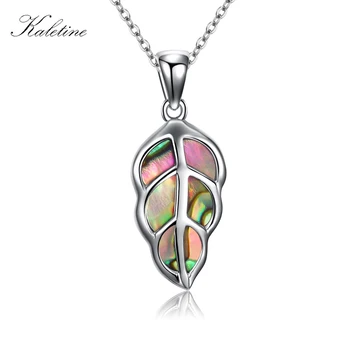 Kaletine 925 Sterling Silver Women Necklace Mystic Rainbow CZ Abalone Shell Mother of Pearl MOP Leaf Pendant Box Chain Jewelry 
Kaletine 925 Sterling Silver Women Necklace Mystic Rainbow CZ Abalone Shell Mother of Pearl MOP Leaf Pendant Box Chain Jewelry
