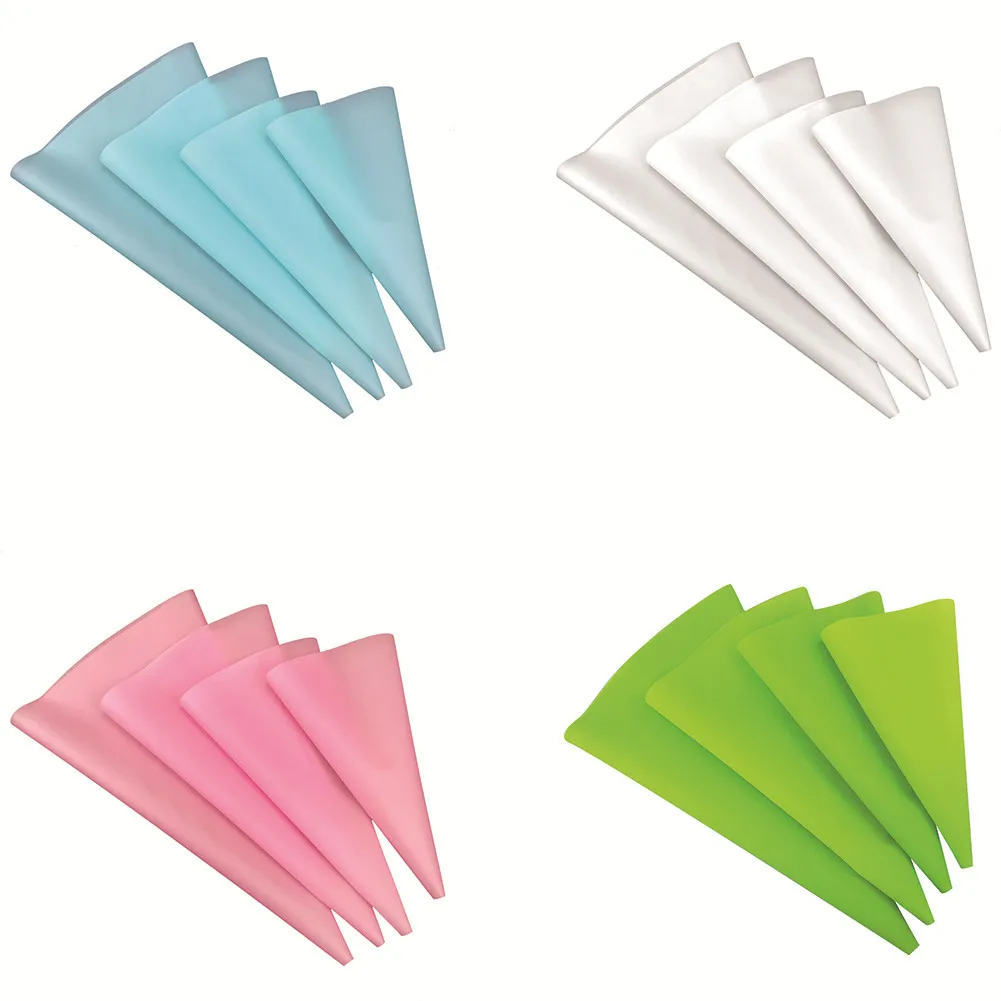 4pcs Confectionery Bag Silicone Icing Piping Cream Pastry Bag Nozzle DIY Cake Decorating Baking Decorating Tools
4pcs Confectionery Bag Silicone Icing Piping Cream Pastry Bag Nozzle DIY Cake Decorating Baking Decorating Tools
