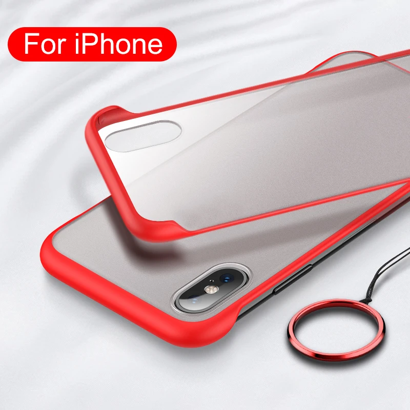 Luxury Borderless Phone Case For iPhone Xs Max Cover X Xsmax Sx Ultra Thin Mental Ring Straps iPhonex Bumper Four Corner Protect
Luxury Borderless Phone Case For iPhone Xs Max Cover X Xsmax Sx Ultra Thin Mental Ring Straps iPhonex Bumper Four Corner Protect